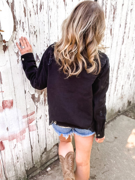 Rock & Rips Oversized Distressed Jacket