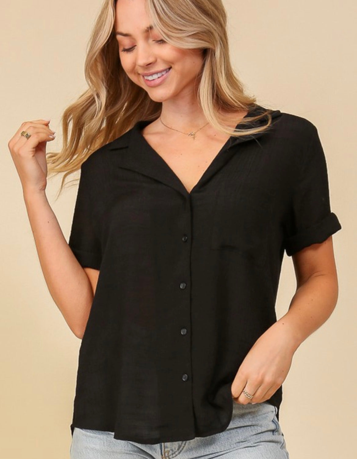 Perfect Pick Button Down Top