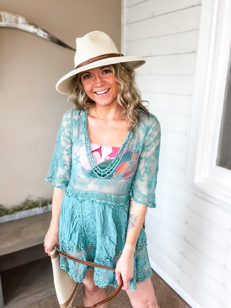 Laced In Love Cover-Up Tunic Dress