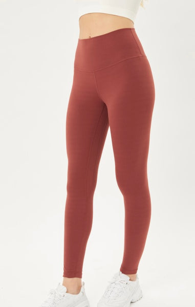 Rise Up High Waisted Leggings - Beetroot